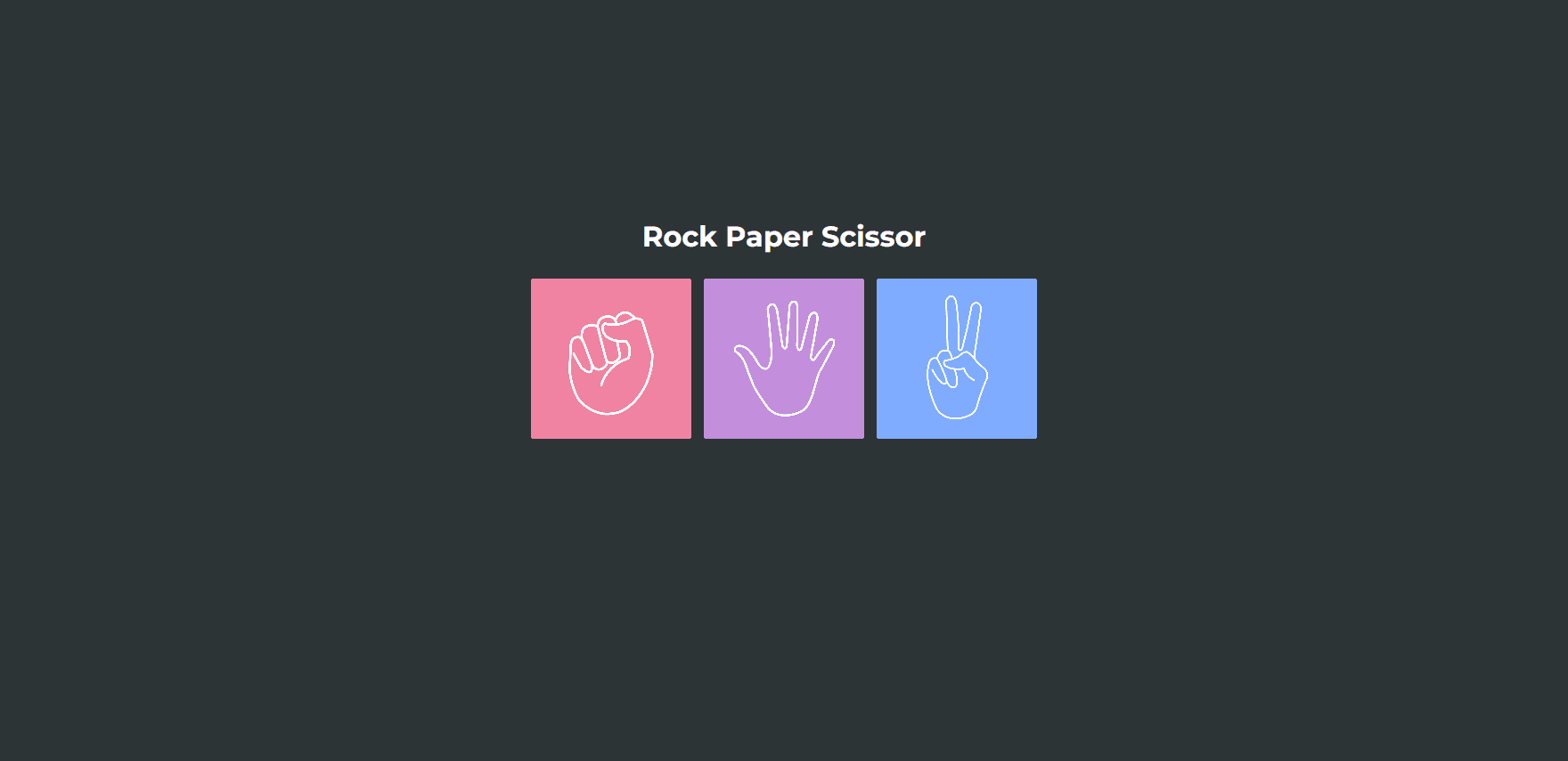 Rock Paper Scissor Game